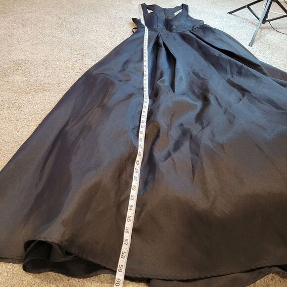 Sequin Hearts Ball Prom Gown Black Size 3 / S - Picture 10 of 13